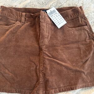 Brown Corduroy mini Shirt